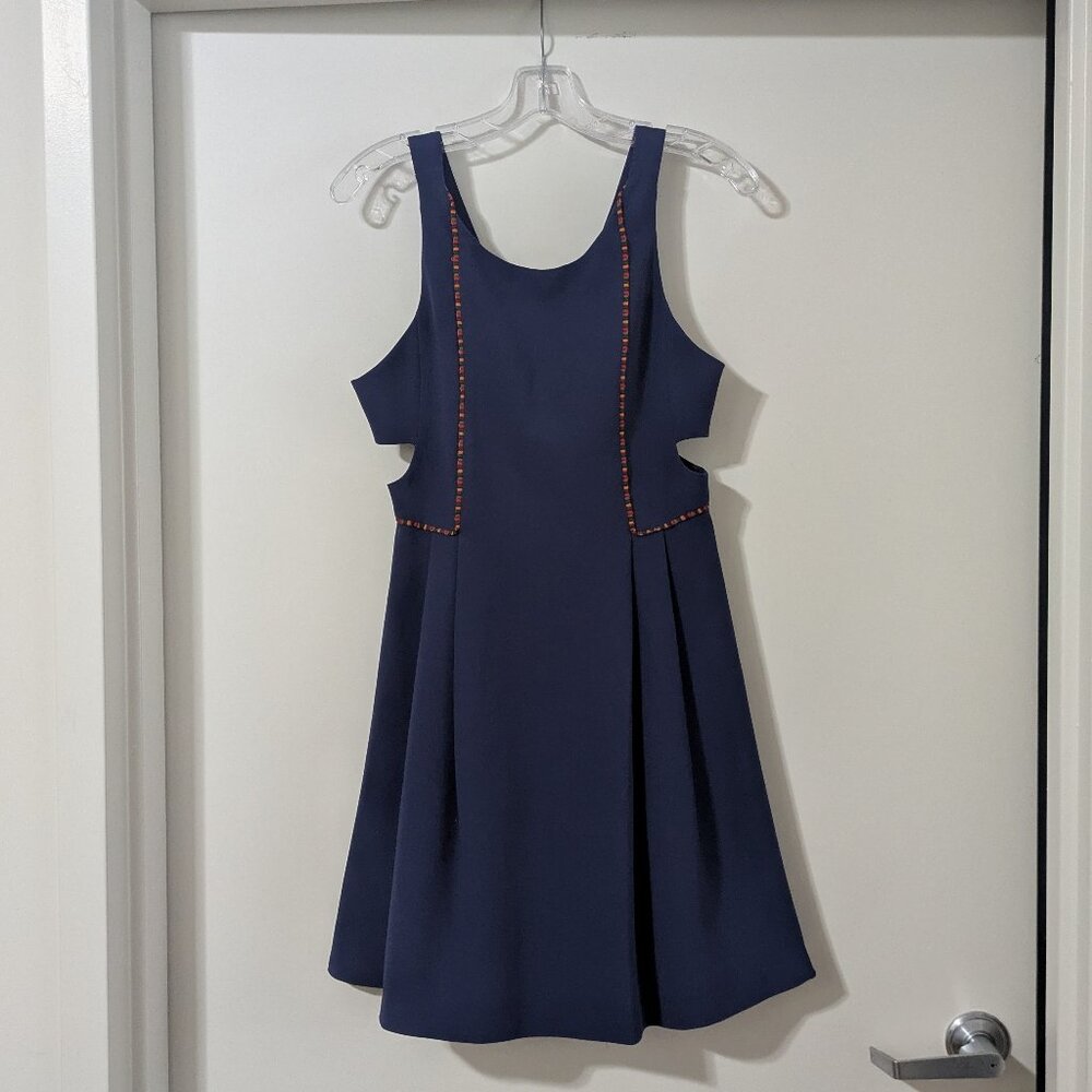 BCBGeneration navy dress with cutouts (Size 4) - New with Tags!